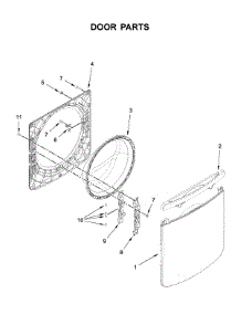 Door Parts parts for Maytag Washer MHW5630HW1 from AppliancePartsPros.com