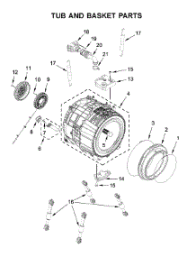 Tub And Basket Parts parts for Maytag Washer MHW5630HW2 from AppliancePartsPros.com