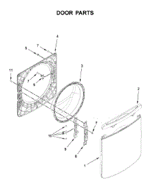 Door Parts parts for Maytag Washer MHW6630HC1 from AppliancePartsPros.com