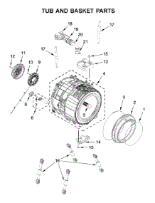 Tub And Basket Parts parts for Maytag Washer MHW6630HW1 from AppliancePartsPros.com