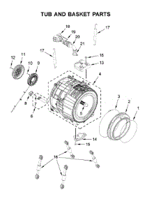 Tub And Basket Parts parts for Maytag Washer MHW6630HW2 from AppliancePartsPros.com