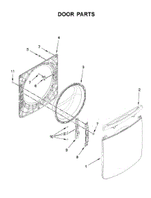 Door Parts parts for Maytag Washer MHW8630HC0 from AppliancePartsPros.com
