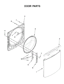 Door Parts parts for Maytag Washer MHW8630HC2 from AppliancePartsPros.com