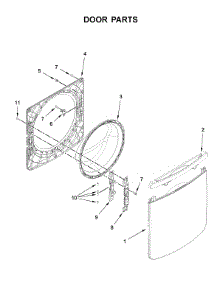 Door Parts parts for Maytag Washer MHW8630HW1 from AppliancePartsPros.com