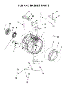 Tub And Basket Parts parts for Maytag Washer MHW8630HW1 from AppliancePartsPros.com