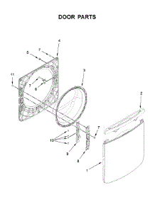 Door Parts parts for Maytag Washer MHW8630HW3 from AppliancePartsPros.com