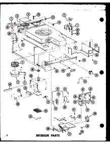 Interior Parts parts for Amana Countertop Microwave ML-1/P72909-1M from AppliancePartsPros.com