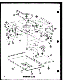 Interior Parts parts for Amana Countertop Microwave ML-1/P72909-1M from AppliancePartsPros.com