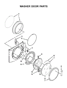 Washer Door Parts parts for Maytag Laundry Center MLE22PNAGW0 from AppliancePartsPros.com