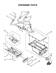 Dispenser Parts parts for Maytag Laundry Center MLE22PNAGW0 from AppliancePartsPros.com