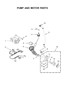 Pump And Motor Parts parts for Maytag Laundry Center MLE22PNAGW0 from AppliancePartsPros.com