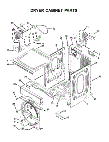 Dryer Cabinet Parts parts for Maytag Laundry Center MLG22PNAGW0 from AppliancePartsPros.com