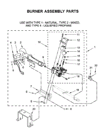 Burner Assembly Parts parts for Maytag Laundry Center MLG22PNAGW0 from AppliancePartsPros.com