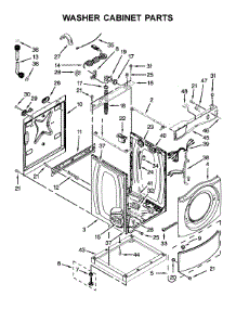 Washer Cabinet Parts parts for Maytag Laundry Center MLG22PNAGW0 from AppliancePartsPros.com