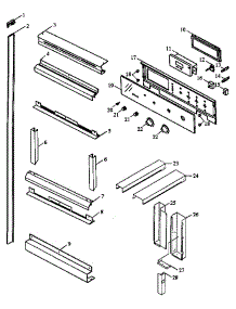 Control Panel / Trim (Aor27de / P1172501s) (Aor27dew / P1172501s) parts for Amana Wall Oven/Microwave Combo MM659W-P1177104MZ from AppliancePartsPros.com