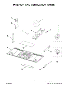 Interior And Ventilation Parts parts for Maytag Built-In Microwave MMMS4230PZ00 from AppliancePartsPros.com