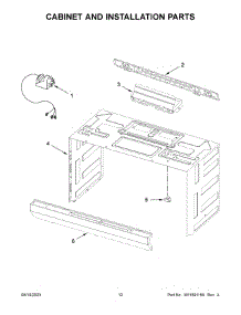 Cabinet And Installation Parts parts for Maytag Built-In Microwave MMMS4230PZ00 from AppliancePartsPros.com