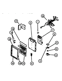 Control Panel Assy parts for Amana Microwave/Hood Combo MMO2661W-P1140316N from AppliancePartsPros.com