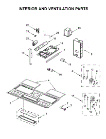 Interior And Ventilation Parts parts for Maytag Microwave/Hood Combo MMV1174FB3 from AppliancePartsPros.com
