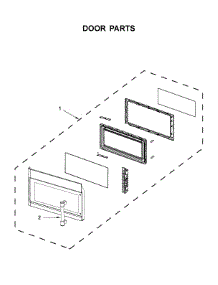 Door Parts parts for Maytag Microwave/Hood Combo MMV1174FK1 from AppliancePartsPros.com