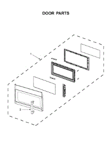 Door Parts parts for Maytag Microwave/Hood Combo MMV1174FW3 from AppliancePartsPros.com