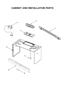 Cabinet And Installation Parts parts for Maytag Microwave/Hood Combo MMV1174FW3 from AppliancePartsPros.com