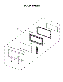 Door Parts parts for Maytag Microwave/Hood Combo MMV1174HK0 from AppliancePartsPros.com
