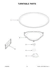 Turntable Parts parts for Maytag Microwave/Hood Combo MMV1175JB01 from AppliancePartsPros.com