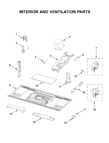 Interior And Ventilation Parts parts for Maytag Microwave/Hood Combo MMV1175JK0 from AppliancePartsPros.com