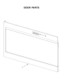 Door Parts parts for Maytag Microwave/Hood Combo MMV1175JW0 from AppliancePartsPros.com