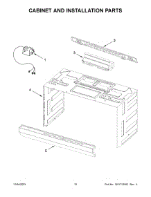 Cabinet And Installation Parts parts for Maytag Microwave/Hood Combo MMV1175JW01 from AppliancePartsPros.com