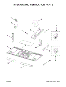 Interior And Ventilation Parts parts for Maytag Microwave/Hood Combo MMV1175JZ01 from AppliancePartsPros.com