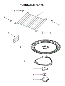 Turntable Parts parts for Maytag Microwave/Hood Combo MMV4206FB6 from AppliancePartsPros.com
