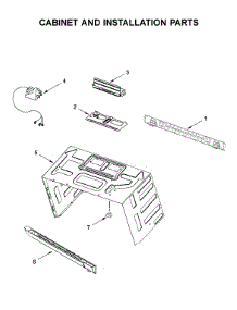 Cabinet And Installation Parts parts for Maytag Microwave/Hood Combo MMV4206FW6 from AppliancePartsPros.com
