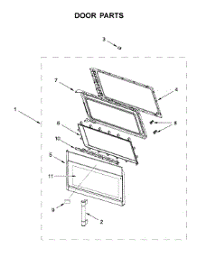 Door Parts parts for Maytag Microwave/Hood Combo MMV4206HK1 from AppliancePartsPros.com