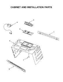 Cabinet And Installation Parts parts for Maytag Microwave/Hood Combo MMV4206HK1 from AppliancePartsPros.com