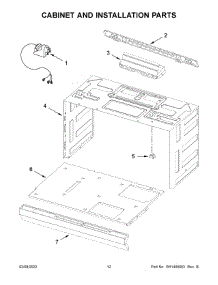 Cabinet And Installation Parts parts for Maytag Microwave/Hood Combo MMV4207JZ0 from AppliancePartsPros.com