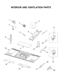 Interior And Ventilation Parts parts for Maytag Microwave/Hood Combo MMV5227JZ0 from AppliancePartsPros.com