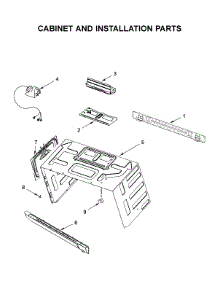 Cabinet And Installation Parts parts for Maytag Microwave/Hood Combo MMV6190FW3 from AppliancePartsPros.com