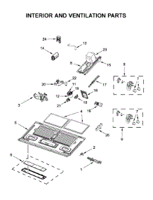 Interior And Ventilation Parts parts for Maytag Microwave/Hood Combo MMV6190FZ3 from AppliancePartsPros.com