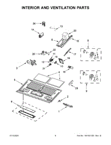 Interior And Ventilation Parts parts for Maytag Microwave/Hood Combo MMV6190FZ4 from AppliancePartsPros.com