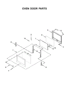 Oven Door Parts parts for Maytag Wall Oven/Microwave Combo MMW9730FZ05 from AppliancePartsPros.com