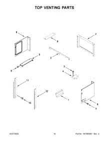 Top Venting Parts parts for Maytag Wall Oven/Microwave Combo MMW9730FZ22 from AppliancePartsPros.com