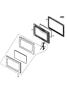 Door Parts parts for Dcs Countertop Microwave MO-24SS from AppliancePartsPros.com