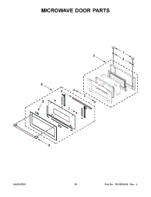 Microwave Door Parts parts for Maytag Wall Oven/Microwave Combo MOEC6030LZ00 from AppliancePartsPros.com