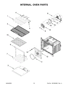 Internal Oven Parts parts for Maytag Electric Wall Oven MOED6030LZ00 from AppliancePartsPros.com