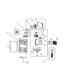 Cabinet Assy parts for Midea Portable Air Conditioner MPM3-10CR-BB6 from AppliancePartsPros.com