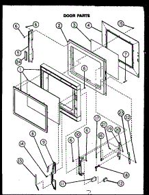 Door Parts parts for Modern Maid Countertop Microwave MPS225-10/MN02 from AppliancePartsPros.com