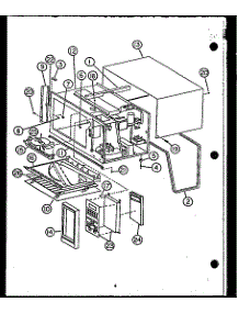 Control Panel parts for Caloric Countertop Microwave MPS225-10/P1104402M from AppliancePartsPros.com