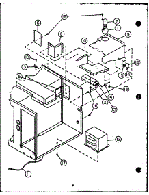 Capacitor / Transformer parts for Caloric Countertop Microwave MPS225-10/P1104402M from AppliancePartsPros.com